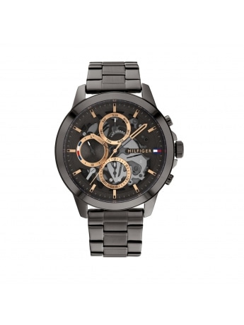 Tommy Hilfiger Orologio chrono TOMMY HENRY MULTI 44MM OH GREY SS B