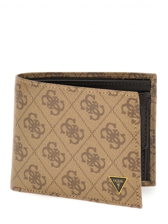 Guess portafoglio vezzola 4g logo beige