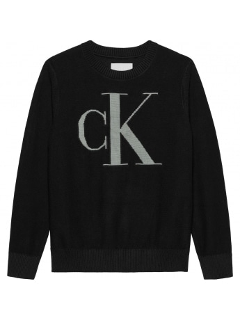 Calvin Klein Maglione kid-junior con logo nero