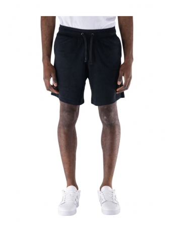 Ellesse SHORTS tuta in cotone nero PATCH LOGO