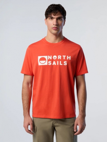 North Sails T-shirt in cotone con stampa North Sails