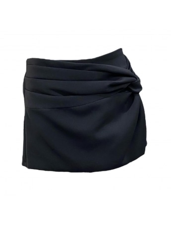 Lulu SHORTS KIDS/JUNIOR NERO CON NODO FRONTALE
