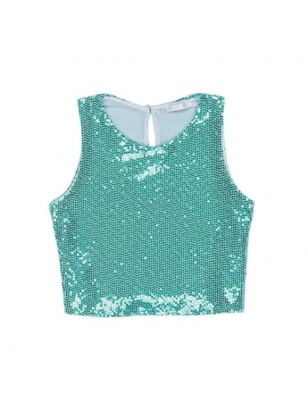 Lulu TOP KIDS/JUNIOR ACQUA CON PALLIETTES