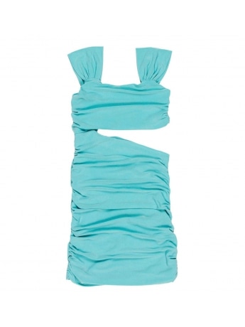 Lulu ABITO kids/junior verde acqua drappeggiato