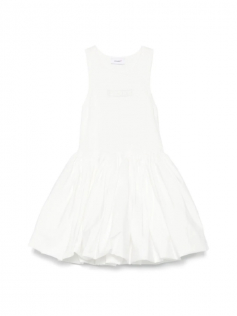 Pinko ABITO KIDS/JUNIOR IN TRCOT DI  VISCOSAE GONNA BALLON BIANCO
