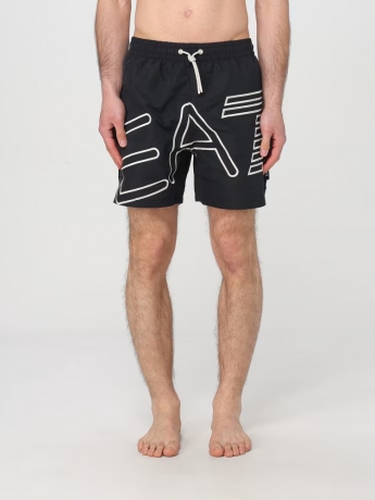 Emporio Armani COSTUME BOXER NERO CON BIG LOGO EA7