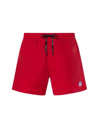 North Sails costume boxer in nylon rosso logo patch