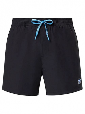 North Sails costume boxer in nylon nero logo patch