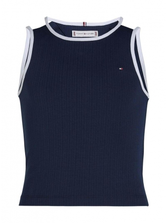 Tommy Hilfiger CANOTTA KIDS-JUNIOR BLU A COSTE