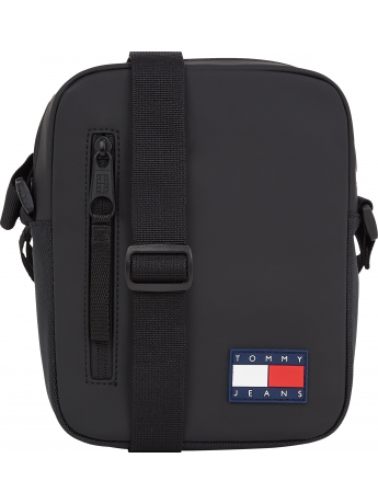 Tommy Hilfiger TRACOLLA NERA CON LOGO GOMMATO