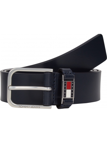 Tommy Hilfiger CINTURA SCANTON 3.5 IN PELLE NLU CON LOGO