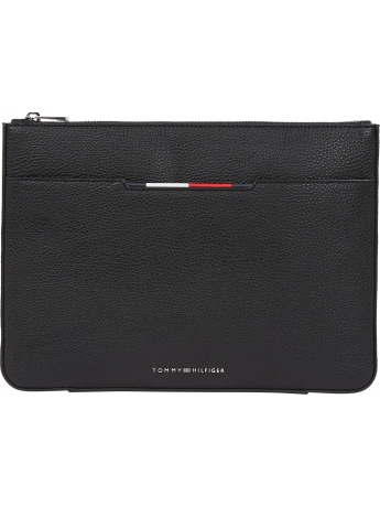 Tommy Hilfiger POUCHETTE  TH CENTRAL IN ECOPELLE NERA