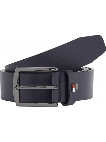Tommy Hilfiger CINTURA DENTON IN ECOPELLE BLU