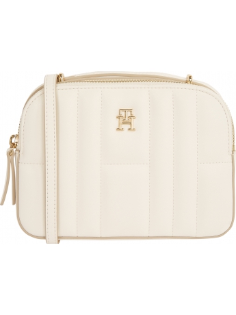 Tommy Hilfiger borsa camera bag in ecopelle beige chiaro con tracolla