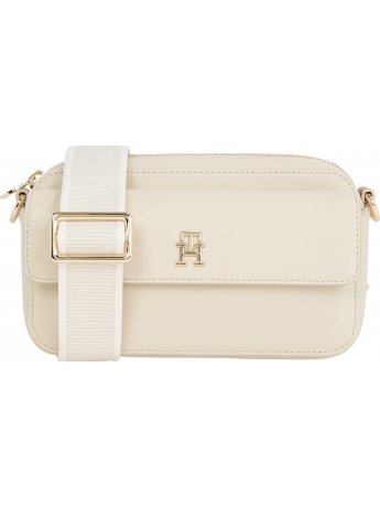Tommy Hilfiger borsa camera bag DISTINCT in ecopelle beige chiaro con tracolla