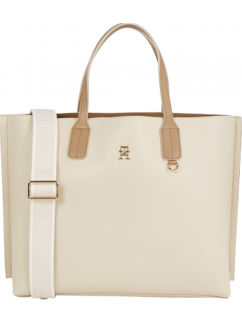 Tommy Hilfiger borsa shopping DISTINCT SATCHEL con tracolla logata