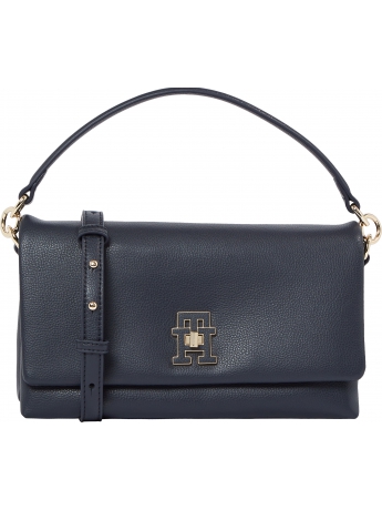 Tommy Hilfiger Borsa a tracolla Modern Turnlock in ecopelle blu