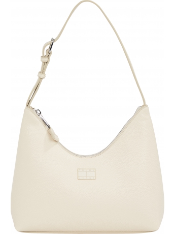 Tommy Hilfiger borsa SHOULDER in ecopelle beige chiaro