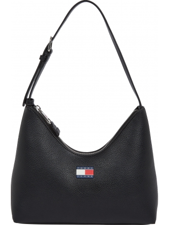 Tommy Hilfiger borsa SHOULDER in ecopelle nera
