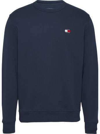 Tommy Hilfiger FELPA IN COTONE BLU CON LOGO BADGE