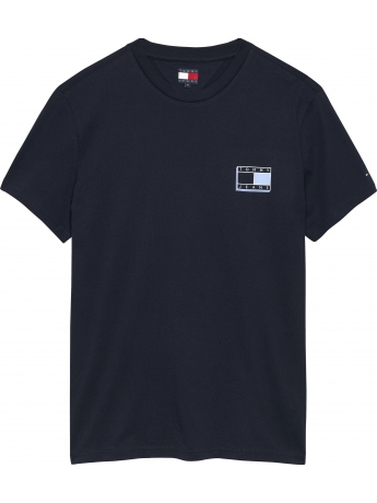 Tommy Hilfiger T-SHIRT IN COTONE BLU CON LOGO