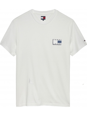 Tommy Hilfiger T-SHIRT IN COTONE BIANCO CON LOGO