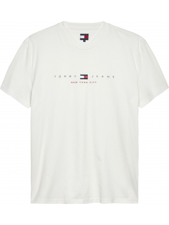 Tommy Hilfiger T-SHIRT IN COTONE BIANCO CON LOGO LETTERING