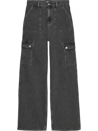Tommy Hilfiger Jeans Claire larghi cargo a vita alta in denim grigio