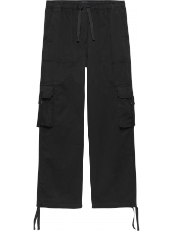 Tommy Hilfiger Pantaloni cargo larghi in cotone nero