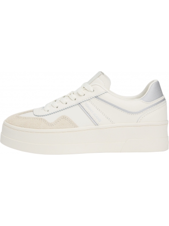 Tommy Hilfiger Sneakers The Greenwich con suola alta IN pelle BIANCA