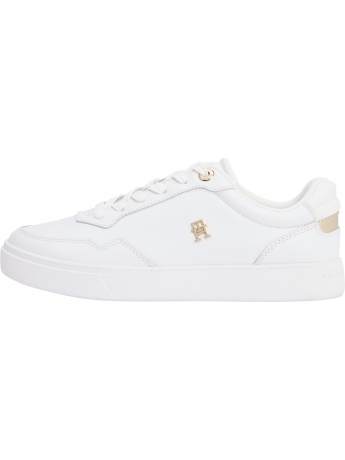 Tommy Hilfiger Sneakers in pelle BIANCA  COURT con monogramma