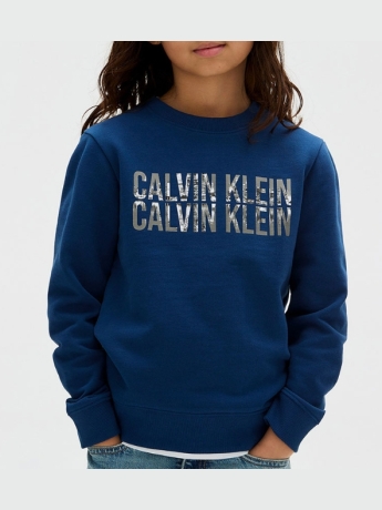 Calvin Klein felpa kids/junior girocollo con logo