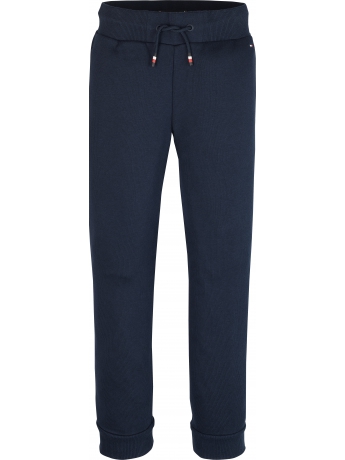 Tommy Hilfiger pantalone JOGGING  kids/junior in cotone BLU scuro CON LOGO BANDIERA