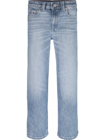 Tommy Hilfiger Jeans KIDS/JUNIOR  Girlfriend fit dritti IN DENIM CHIARO  sbiaditi