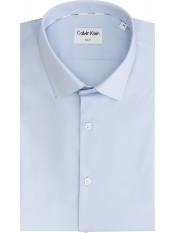 Calvin Klein CAMICIA ESSENTIAL SLIM CELESTE COLLO ITALIANO