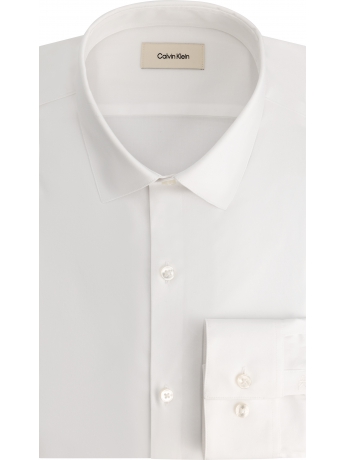 Calvin Klein camicia slim essential BIANCA collo italiano