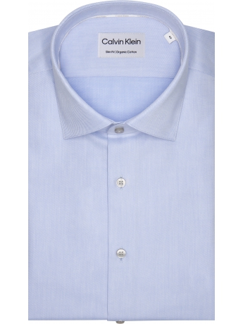 Calvin Klein CAMICIA IN COTONE TWILL COLLO ITALIANO