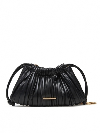 Calvin Klein Borsa mini Drawstring Plisse  in ecopelle  nera