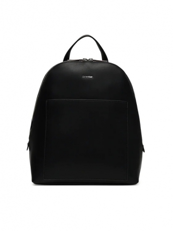 Calvin Klein zaino DOME in ecopelle nera con micro logo
