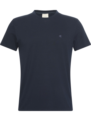 Calvin Klein T-SHIRT MEZZA MANICA BLU  CON LOGO