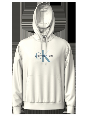 Calvin Klein Felpa con cappuccio bianco