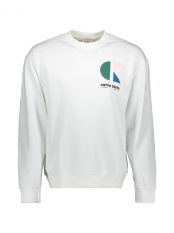 Calvin Klein Felpa girocollo bianco