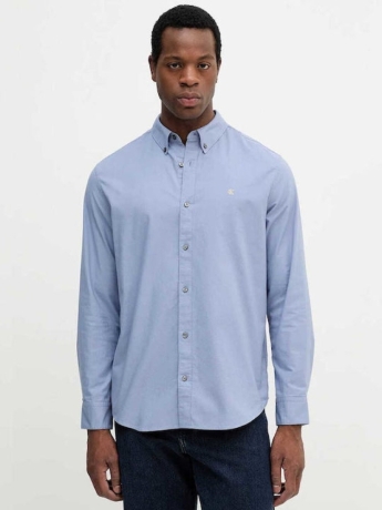 Calvin Klein CAMICIA BOTTON DOWN IN COTONE CELESTE