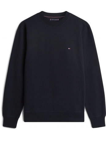 Tommy Hilfiger FELPA ESSENTIAL GIROCOLLO IN COTONE NERO