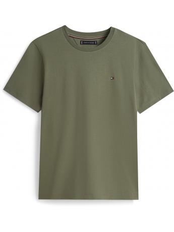 Tommy Hilfiger T-SHIRT IN COTONE INTERLOCK VERDE