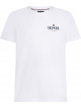 Tommy Hilfiger T-SHIRT IN COTONE BIANCO CON LOGO SUL PETTO
