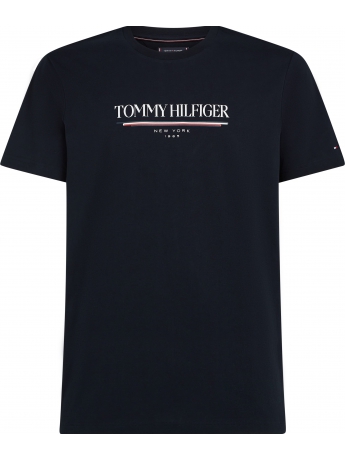 Tommy Hilfiger T-SHIRT IN COTONE BLU  BRAND LOVE