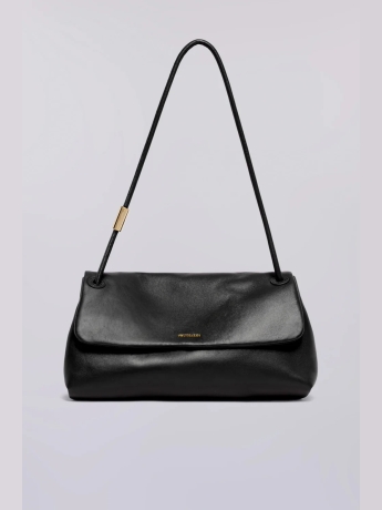 Trussardi Borsa a tracolla Orbita media in nappa nera