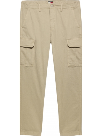 Tommy Hilfiger pantalone OTIS HERRINGBONE CARGO in cotone beige scuro