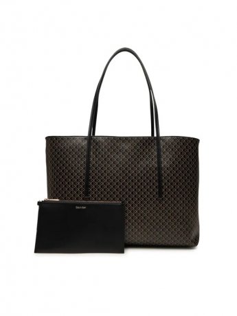 Calvin Klein BORSA Emblem CON POCHETTE IN ECOPELLE STAMPA LOGO